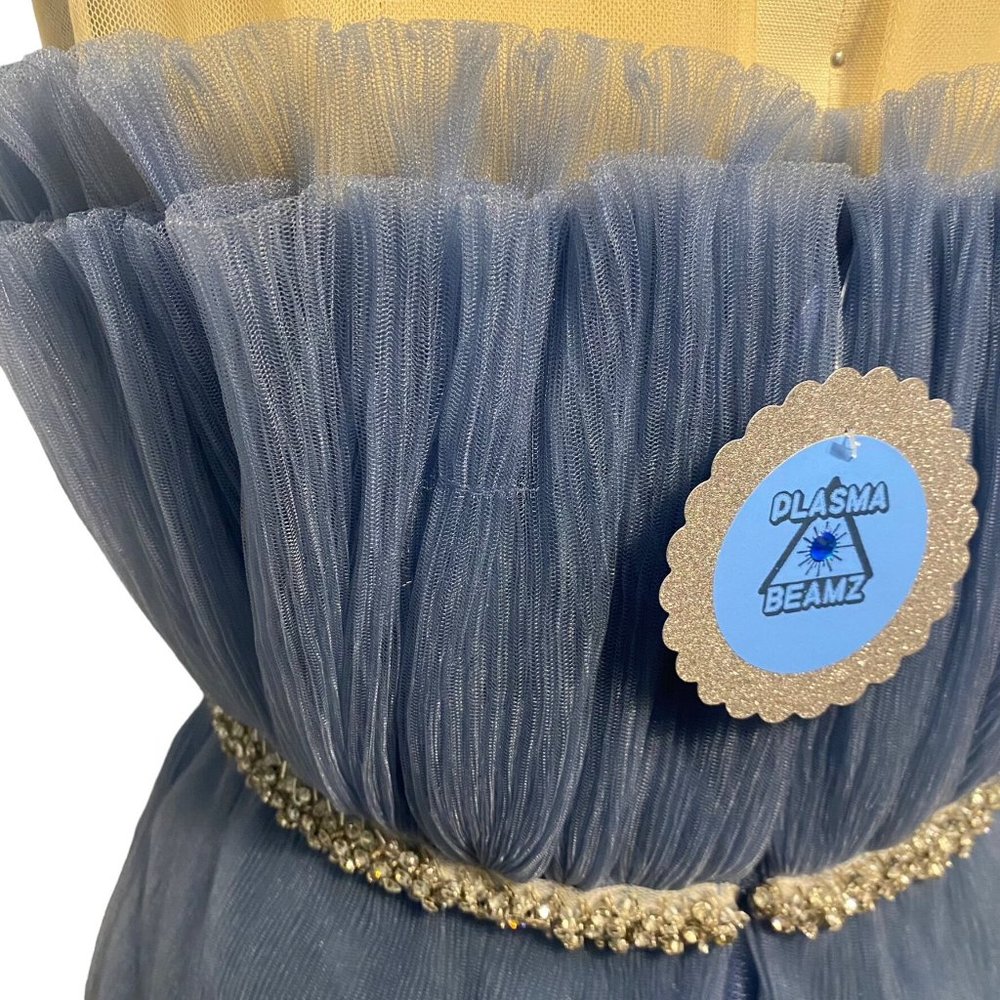 endless rose Modern Day Cinderella Strapless Tulle Dress Blue Extra Large - Picture 4 of 12